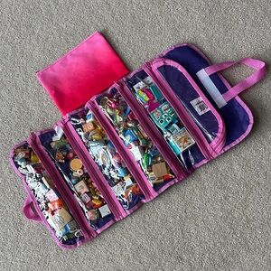 Misc Mini Brands in Pink and Purple Organizer